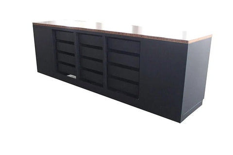 10 Ft 12 - Drawer & 2 - Cabinet Steel Workbench – Heavy - Duty Industrial Tool Storage - 12 - Drawer Steel Workbench with Red | Sold by Uncle Wiener's Wholesale
