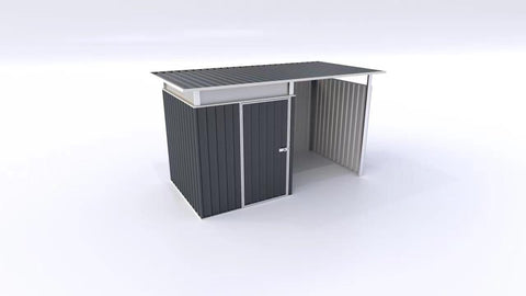 11x6 FT Metal Garden Storage Shed with Reinforced Roof – Weather - Resistant Steel Garage Workshop - with | Sold by Uncle Wiener's Wholesale