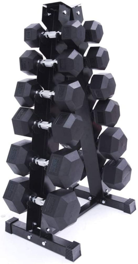 12 Dumbbell Rack Stand – Heavy - Duty Steel Weight Lifting Storage Organizer – Space - Saving Design – Model 698167 - with | Sold by Uncle Wiener's Wholesale