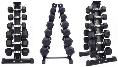 12 Dumbbell Rack Stand – Heavy - Duty Steel Weight Lifting Storage Organizer – Space - Saving Design – Model 698167 - with | Sold by Uncle Wiener's Wholesale