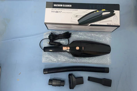 12V Portable Car Vacuum Cleaner – Handheld Auto Detailing Vac for Vehicle Interior | Model: CZK6617 - with | Sold by Uncle Wiener's Wholesale