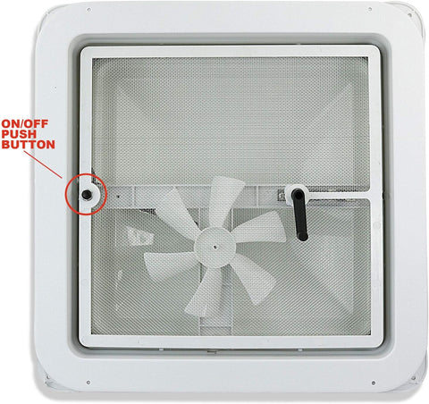 14" RV Roof Vent with Fan – Universal Fit for Camper, Trailer, Motorhome, VK100M - with | Sold by Uncle Wiener's Wholesale