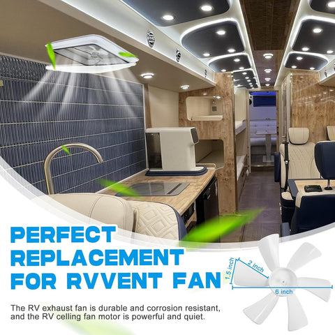 14" RV Roof Vent with Fan – Universal Fit for Camper, Trailer, Motorhome, VK100M - with | Sold by Uncle Wiener's Wholesale