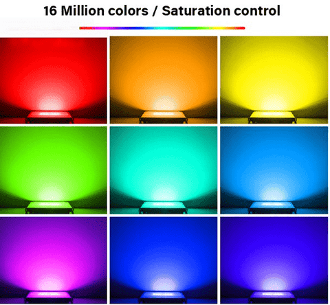 150W RGB LED Flood Light – Smartphone App Controlled Outdoor Lighting FLHL150U - with | Sold by Uncle Wiener's Wholesale