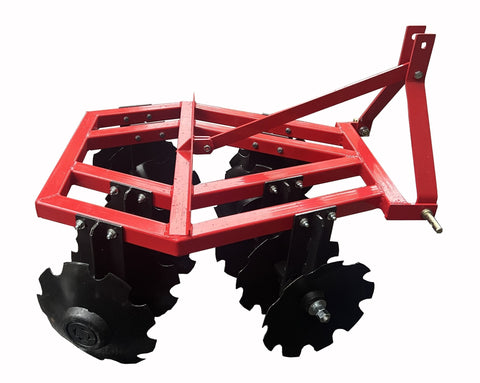 16″ Notched Disc Plow Harrow – 6 ft & 4 ft Q235 Steel, Category 0/1 Garden Tractor Hitch, Rust - Resistant - with 4ft | Sold by Uncle Wiener's Wholesale