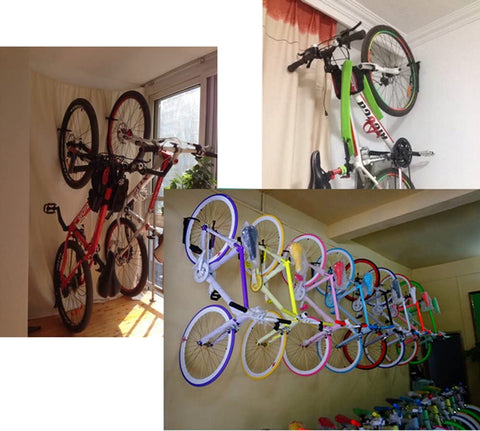 2 - Pack Wall Mount Bike Hanger Set – Heavy - Duty Garage Storage Hooks | 667110 - with | Sold by Uncle Wiener's Wholesale