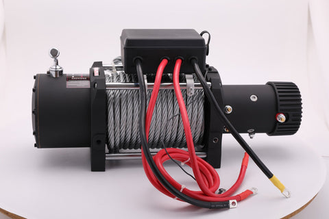 20000LB 12V Electric Winch – Heavy Duty 7.8HP Series Wound Motor, 4 - Stage Planetary Gear, Roller Fairlead – SU20000 - with | Sold by Uncle Wiener's Wholesale