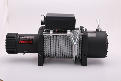 20000LB 12V Electric Winch – Heavy Duty 7.8HP Series Wound Motor, 4 - Stage Planetary Gear, Roller Fairlead – SU20000 - with | Sold by Uncle Wiener's Wholesale