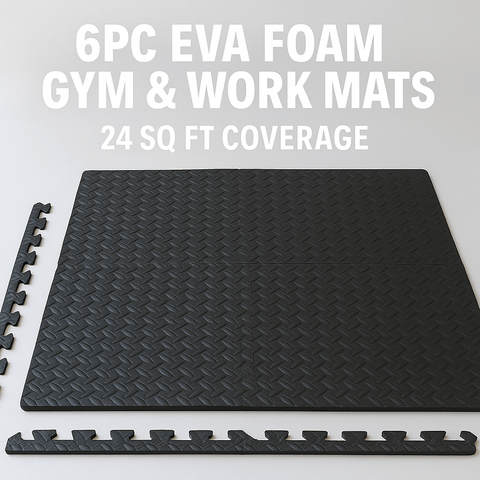192 SQ FT Interlocking Gym Mats – 48PC Set