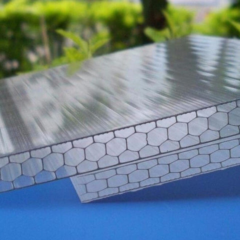 Twin & Triple Wall Polycarbonate Sheets – 4x8 FT Greenhouse Panels | 4mm, 8mm, 16mm Honeycomb Thickness