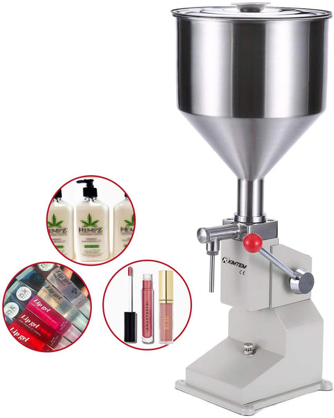 Manual Liquid Filling Machine Front View
Stainless Steel Hopper Tank
Liquid Bottle Filler with Piston Nozzle
Commercial Hand-Operated Filler for Cosmetics
Juice and Water Bottle Filling Machine in Use