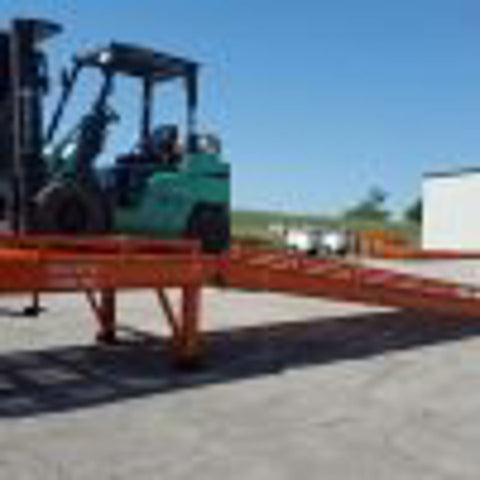 33,000 LB Heavy - Duty Steel Loading Dock Ramp – 40FT Industrial Shipping & Truck Access - 12923 - Loading Dock Ramp with | Sold by Uncle Wiener's Wholesale