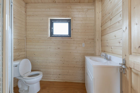 370 SQ FT Insulated Pine Log Cabin Tiny House Package – Multiple Options – Energy - Efficient Design - with PACKAGE KIT (WITHOUT ELECTRICAL / ASSEMBLED) | Sold by Uncle Wiener's Wholesale