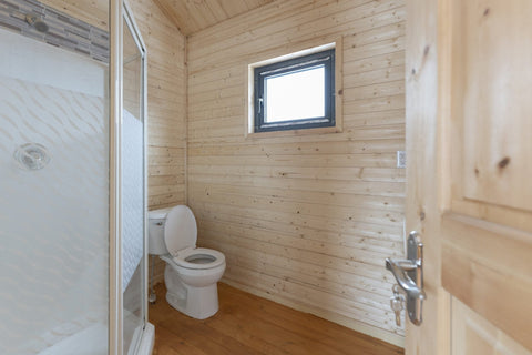 370 SQ FT Insulated Pine Log Cabin Tiny House Package – Multiple Options – Energy - Efficient Design - with PACKAGE KIT (WITHOUT ELECTRICAL / ASSEMBLED) | Sold by Uncle Wiener's Wholesale