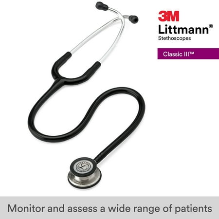 3M Littmann Classic III 27" Monitoring Stethoscope, Black Tube, 5620 - with Black | Sold by Uncle Wiener's Wholesale
