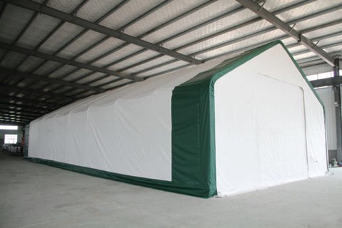 40′ WIDE DOUBLE TRUSS STORAGE BUILDINGS - with Standard 40X60X23 14.5 OZ PVC | Sold by Uncle Wiener's Wholesale
