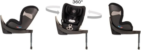 Cybex Sirona S Siège auto convertible pivotant à 360° avec technologie Sensor Safe - 12 positions à la volée - Face à l'arrière jusqu'à 22,7 kg - Noir urbain