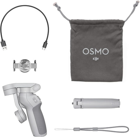 DJI OM 4 SE - Stabilisateur de cardan pour smartphone à 3 axes avec trépied, design magnétique, portable et pliable, ActiveTrack 3.0, mode histoire, stabilisateur de vlogging, vidéo YouTube TikTok,