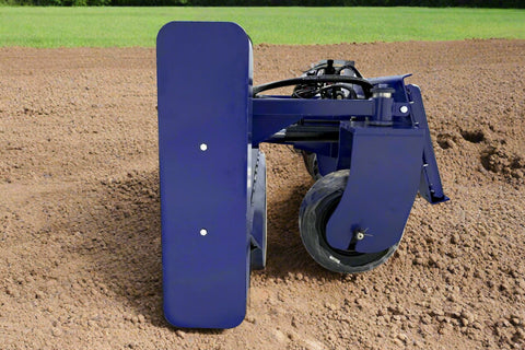 72" hydraulic soil conditioner attachment on a skid steer
Remote-controlled drum system with carbide teeth
Side view of skid steer soil conditioner in action
Soil prep tool for seedbeds and landscaping
Durable construction of 72-inch soil conditioner