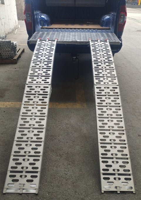 750 lbs Aluminum ATV Loading Ramp – 7 FT Heavy - Duty Foldable | 1123AR - with Single Ramp | Sold by Uncle Wiener's Wholesale