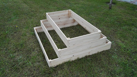 3-tier wooden raised garden bed on lawn
Step-style cedar planter box for vegetables and herbs
Easy-to-assemble elevated garden bed with tiered design
Outdoor wooden planter with 3 levels for home gardening
Spacious planter box for backyard flower and herb gardens
Durable raised bed for patio vegetable planting