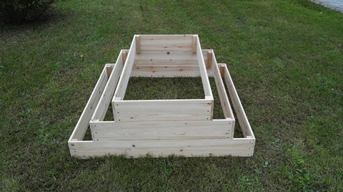 3-tier wooden raised garden bed on lawn
Step-style cedar planter box for vegetables and herbs
Easy-to-assemble elevated garden bed with tiered design
Outdoor wooden planter with 3 levels for home gardening
Spacious planter box for backyard flower and herb gardens
Durable raised bed for patio vegetable planting