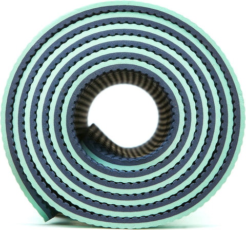 adidas Double Sided Yoga Mats - 6mm - with Blue/Mint | Sold by Uncle Wiener's Wholesale