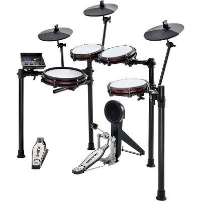 Alesis Nitro Max 8 - Piece Electronic Drum Set With Bluetooth and BFD Sounds Black - with Dimensions (Overall): 12.5 inches (H) x 21.75 inches (W) x 37.5 inches (D) | Sold by Uncle Wiener's Wholesale