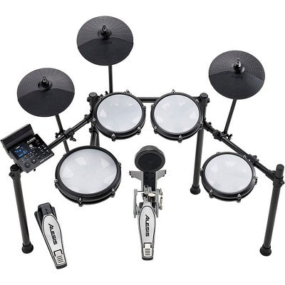 Alesis Nitro Max 8 - Piece Electronic Drum Set With Bluetooth and BFD Sounds Black - with Dimensions (Overall): 12.5 inches (H) x 21.75 inches (W) x 37.5 inches (D) | Sold by Uncle Wiener's Wholesale