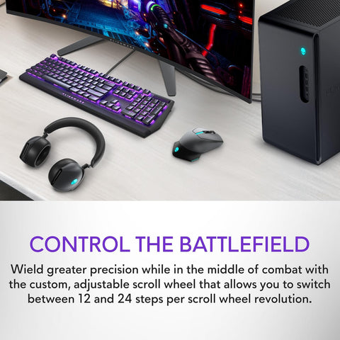 Alienware Wired/Wireless Gaming Mouse - AW610M - Dark Side of The Moon - with | Sold by Uncle Wiener's Wholesale