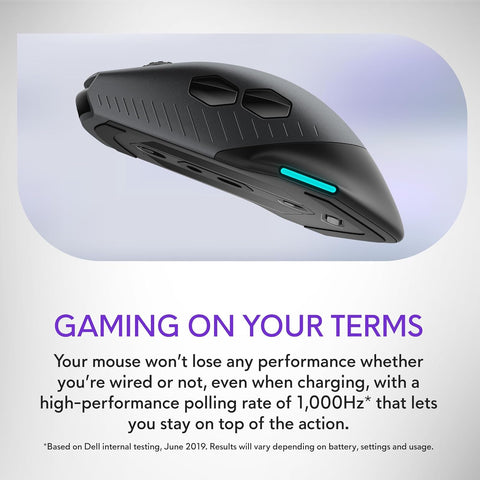 Alienware Wired/Wireless Gaming Mouse - AW610M - Dark Side of The Moon - with | Sold by Uncle Wiener's Wholesale