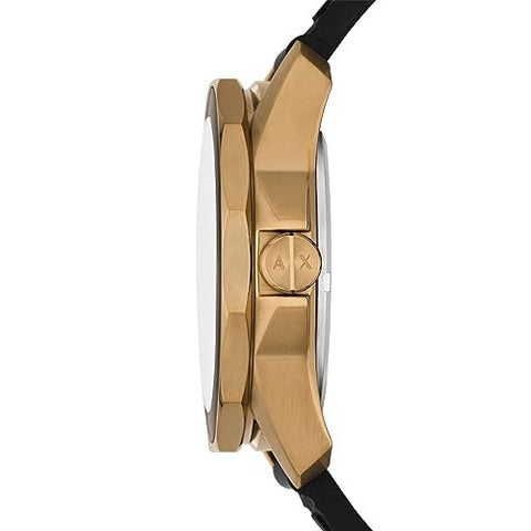Armani Exchange Men's Armani Exchange Three - Hand Date Black Silicone Watch - with black | Sold by Uncle Wiener's Wholesale