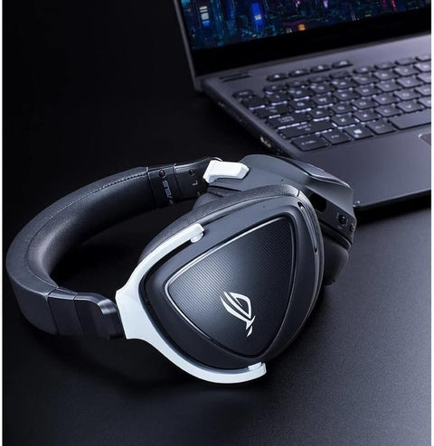 ASUS ROG Delta S Wireless Gaming Headset, Black, 50mm Drivers, AI Beamforming Mic, Low - Latency Bluetooth, USB - C, 3 Hours of Use, IPX4 Water Resistance - with | Sold by Uncle Wiener's Wholesale