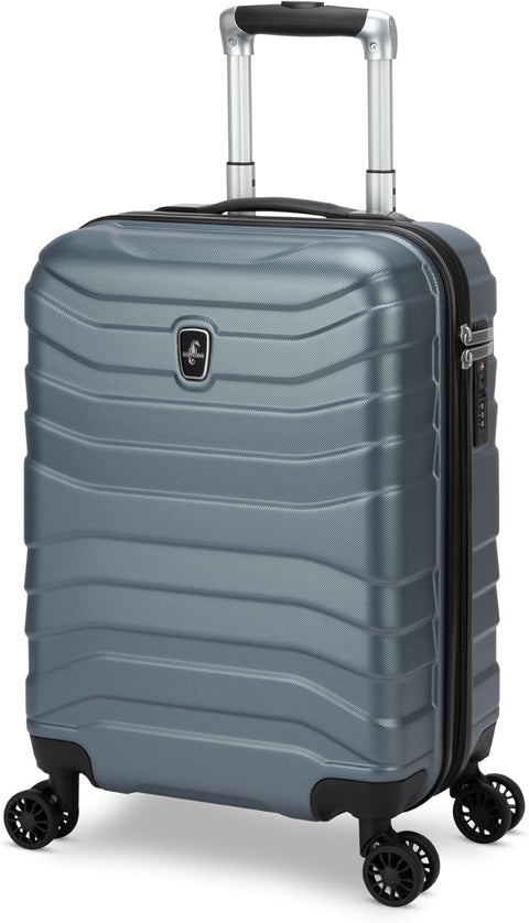 ATLANTIC Horizon II Valise rigide durable avec 8 roues rotatives, serrures TSA et construction légère, Bleu glacier., Horizon II - with | Sold by Uncle Wiener's Wholesale