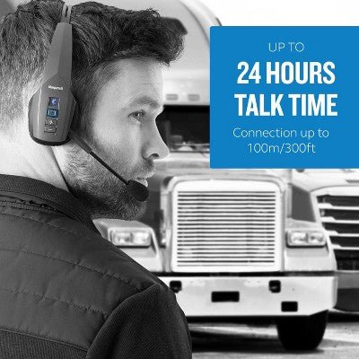 BlueParrott B350 - XT Wireless Bluetooth Noise Cancelling Headset, 24hrs battery - with | Sold by Uncle Wiener's Wholesale