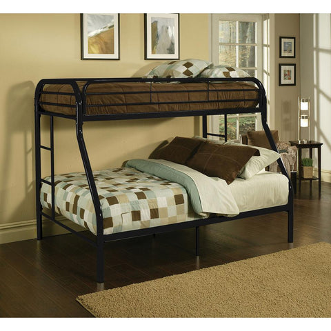 “Black twin over full metal bunk bed with ladder”
“White space-saving bunk bed for kids and guests”
“Modern metal bunk bed frame twin top full bottom”