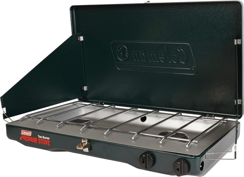 Coleman Gas Camping Stove | Classic Propane Stove, 2 Burner, 4.1 x 21.9 x 13.7 Inches - with | Sold by Uncle Wiener's Wholesale