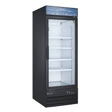 Commercial Glass Door Merchandiser Freezer – Black Finish, 1, 2 & 3 Door Models - with 1 DOOR FREEZER | Sold by Uncle Wiener's Wholesale
