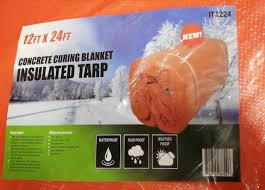 Concrete Curing Blanket Insulated Tarp – Available in 10x20 FT & 12x24 FT Sizes - Tarps with 10 X 20 FT | Sold by Uncle Wiener's Wholesale