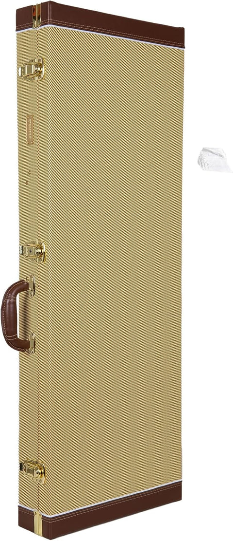 Crossrock Étui pour guitare électrique PRS SE, corps solide standard, coque rigide en bois, doublure en éponge, pieds en métal, espace de rangement – Rectangulaire, vinyle tweed (CRW620PRSETW - R) - with | Sold by Uncle Wiener's Wholesale