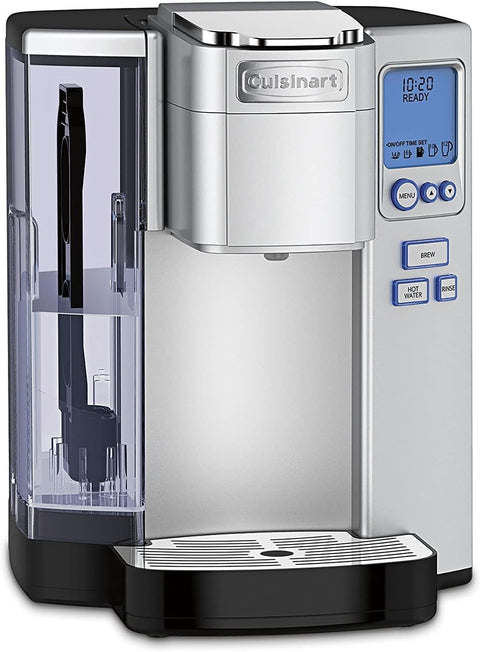 Cuisinart Coffee Maker, Single Serve 72 - Ounce Reservoir Coffee Machine, Programmable Brewing & Hot Water Dispenser, Stainless Steel, SS - 10P1,Silver - with | Sold by Uncle Wiener's Wholesale