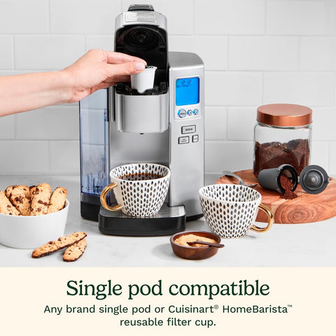 Cuisinart Coffee Maker, Single Serve 72 - Ounce Reservoir Coffee Machine, Programmable Brewing & Hot Water Dispenser, Stainless Steel, SS - 10P1,Silver - with | Sold by Uncle Wiener's Wholesale