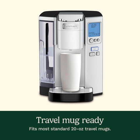 Cuisinart Coffee Maker, Single Serve 72 - Ounce Reservoir Coffee Machine, Programmable Brewing & Hot Water Dispenser, Stainless Steel, SS - 10P1,Silver - with | Sold by Uncle Wiener's Wholesale