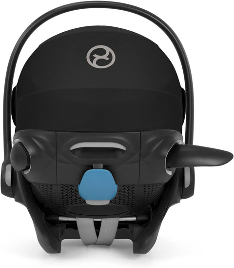 Cybex Cloud G Comfort Extend Infant Car Seat, from Birth to 35lbs, 45% More Recline Outside of Vehicle, One - Click Rigid Latch Install, Load Leg, Linear Side - Impact, Anti - Rebound Base - Moon Black - with | Sold by Uncle Wiener's Wholesale