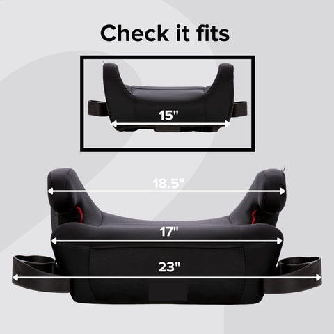 Diono Solana 2 No Latch, XL Lightweight Backless Belt - Positioning Booster Car Seat, 8 Years 1 Booster Seat, Black - with | Sold by Uncle Wiener's Wholesale