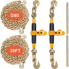 Heavy-Duty Ratchet Chain Binder | Load Tie-Down for 5/16" to 1/2" Chains (Multiple Sizes)