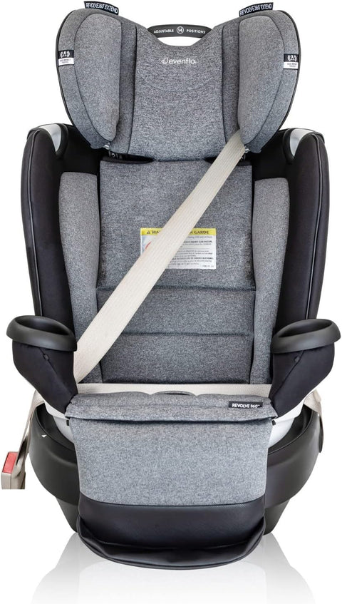 Evenflo Gold Revolve360 Extend All - in - One Rotational Car Seat with SensorSafe (Moonstone Gray) - with | Sold by Uncle Wiener's Wholesale
