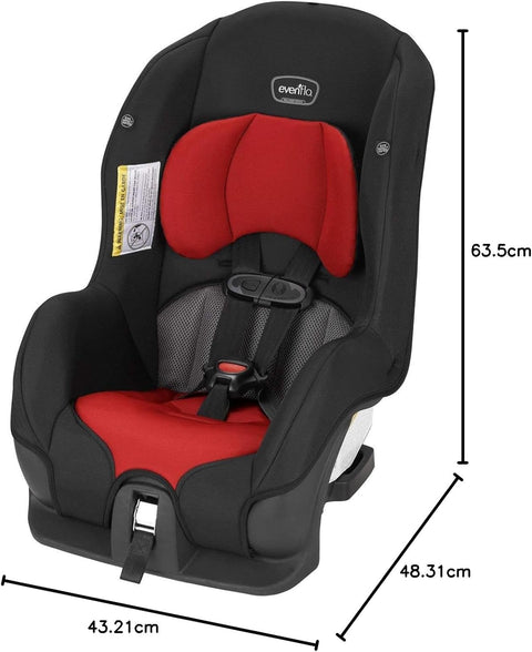 Evenflo Tribute Convertible Car Seat (Jupiter Red), used, dirty spots on the seat - with | Sold by Uncle Wiener's Wholesale