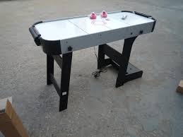 Folding Air Hockey Table โ Space - Saving Design with Motorized Blower for Smooth Play, SKU: 72AHT - with | Sold by Uncle Wiener's Wholesale