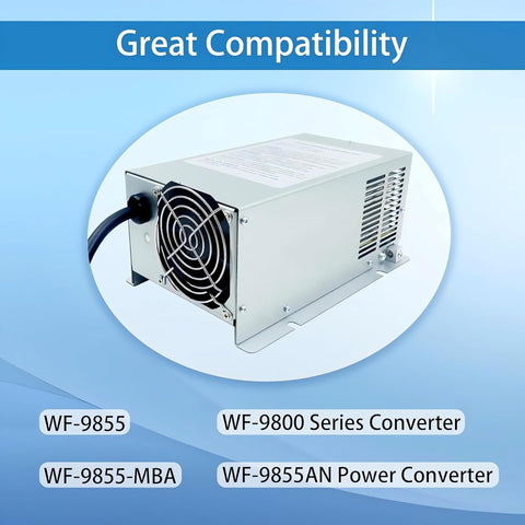 GOMADEIT WF - 9855 RV Power Converter fits for Camper RV Trailer, Compatible with WF - 9855,WF - 9855 - AD,WF - 9855 - LIS&Other WF - 9800 Series Power Converter(55Amp) - with | Sold by Uncle Wiener's Wholesale